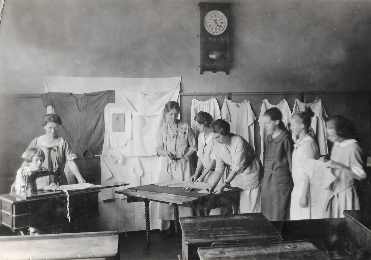 Sewing Class by Unknown, United States, Image 1.