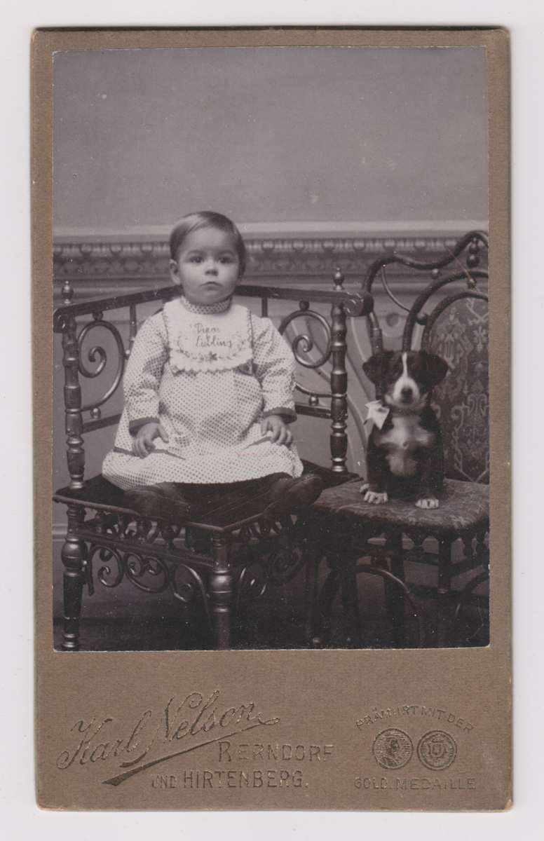 Child and Puppy by Karl Nelson 