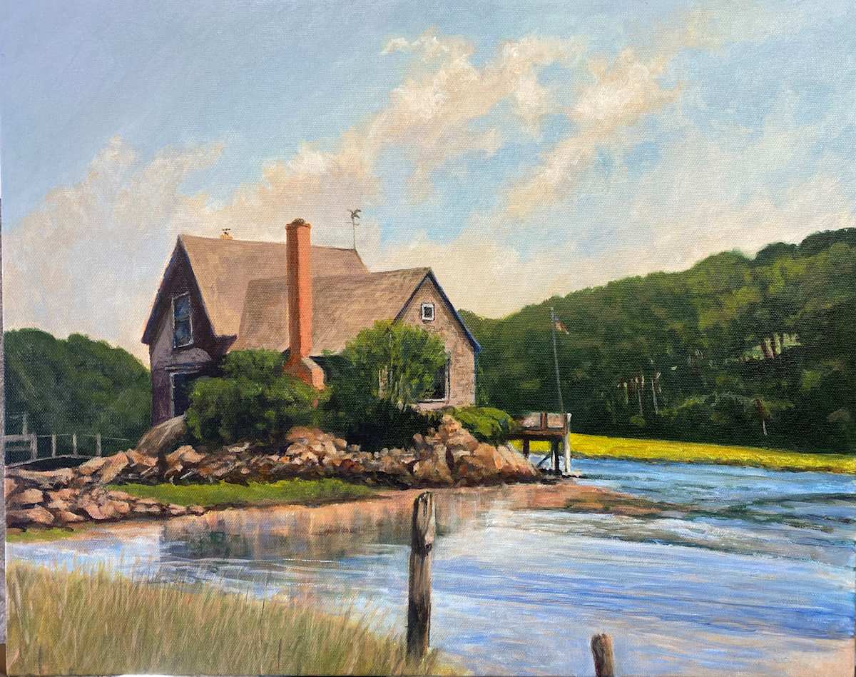 Cottage on Turbat Creek by Douglas H Caves Sr  Image: Cottage on Turbat Creek