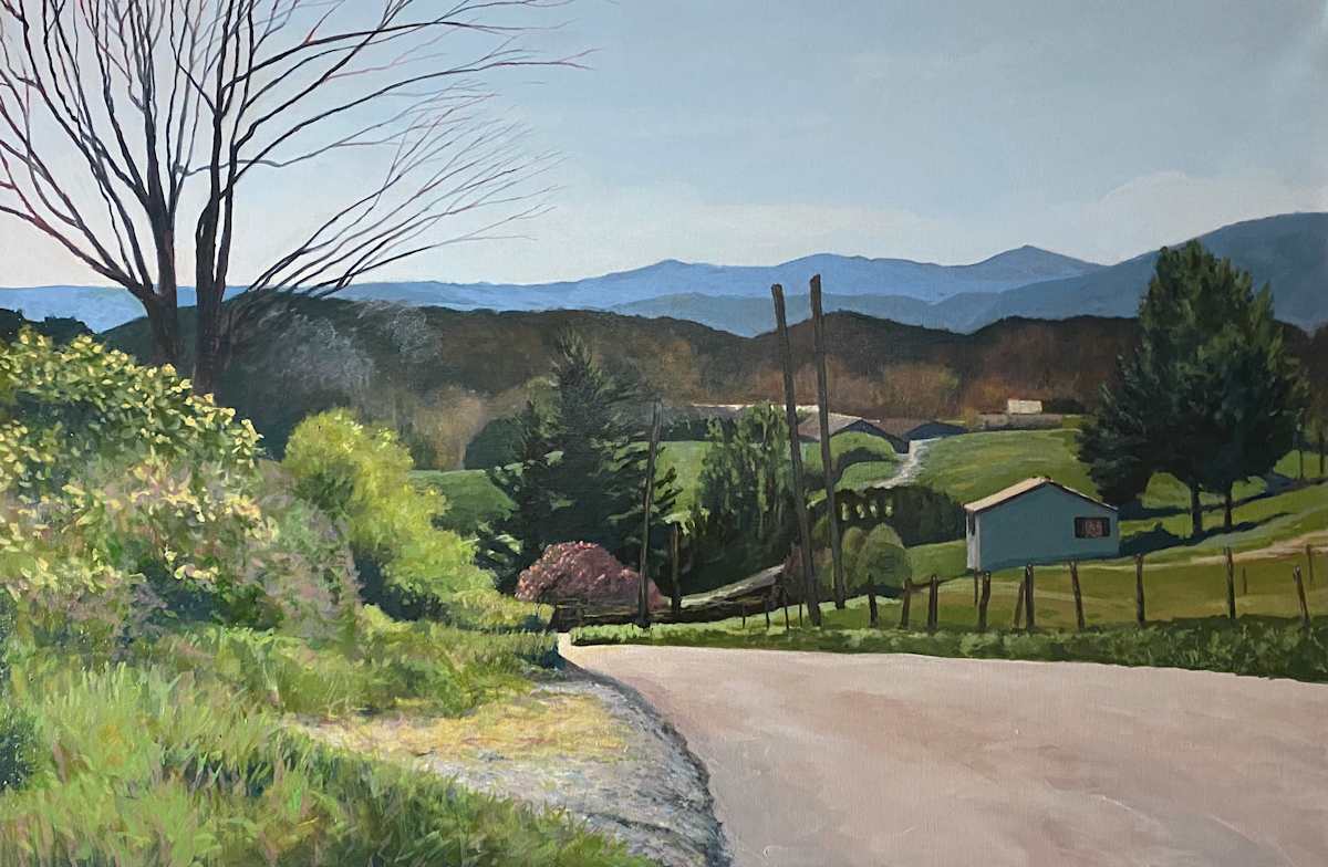 A Country Road in Spring by Douglas H Caves Sr  Image: A winding country road in Tennessee.