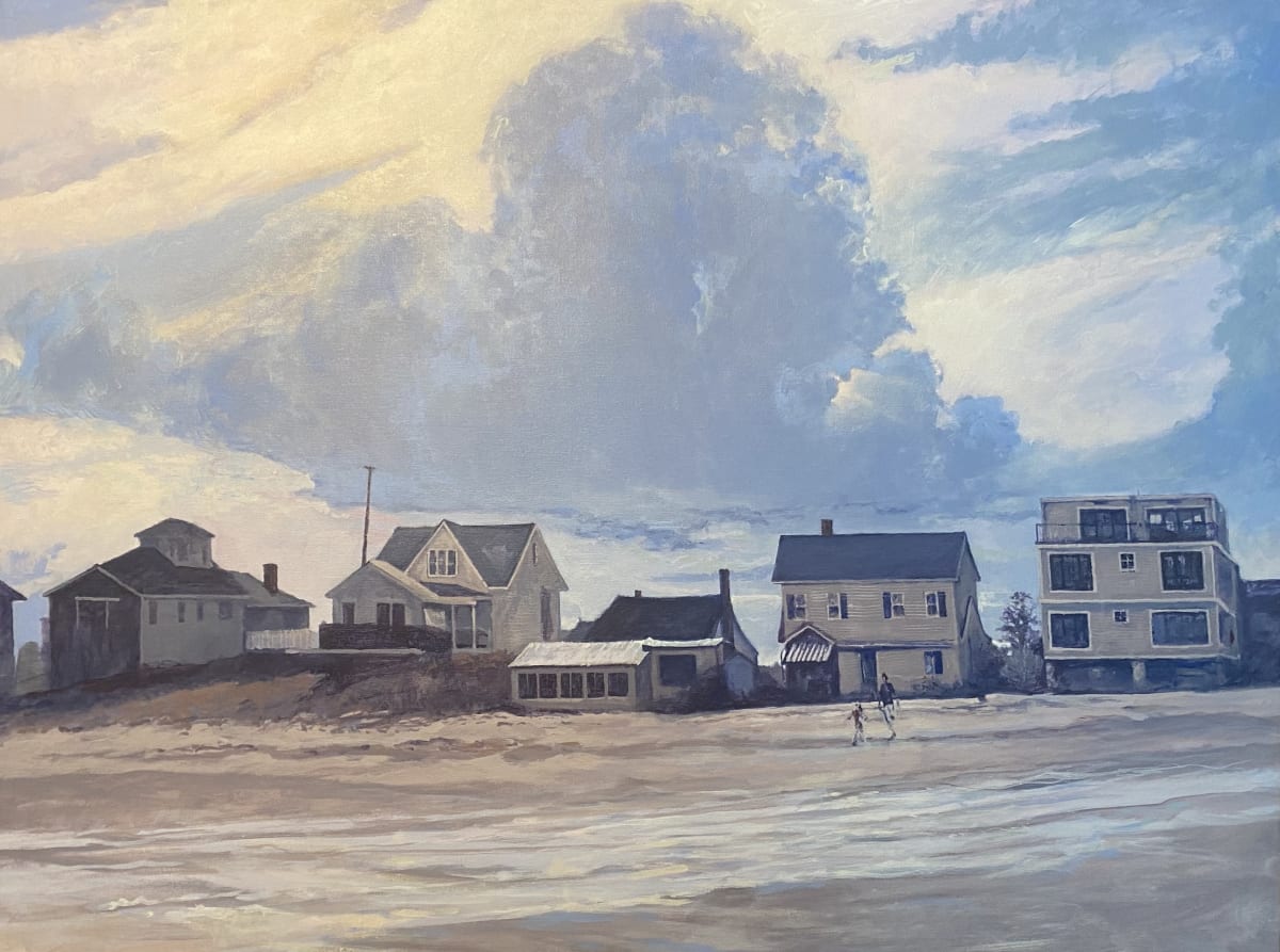 Lost Days by Douglas H Caves Sr  Image: An expansive cloud bank looms over Wells Beach.