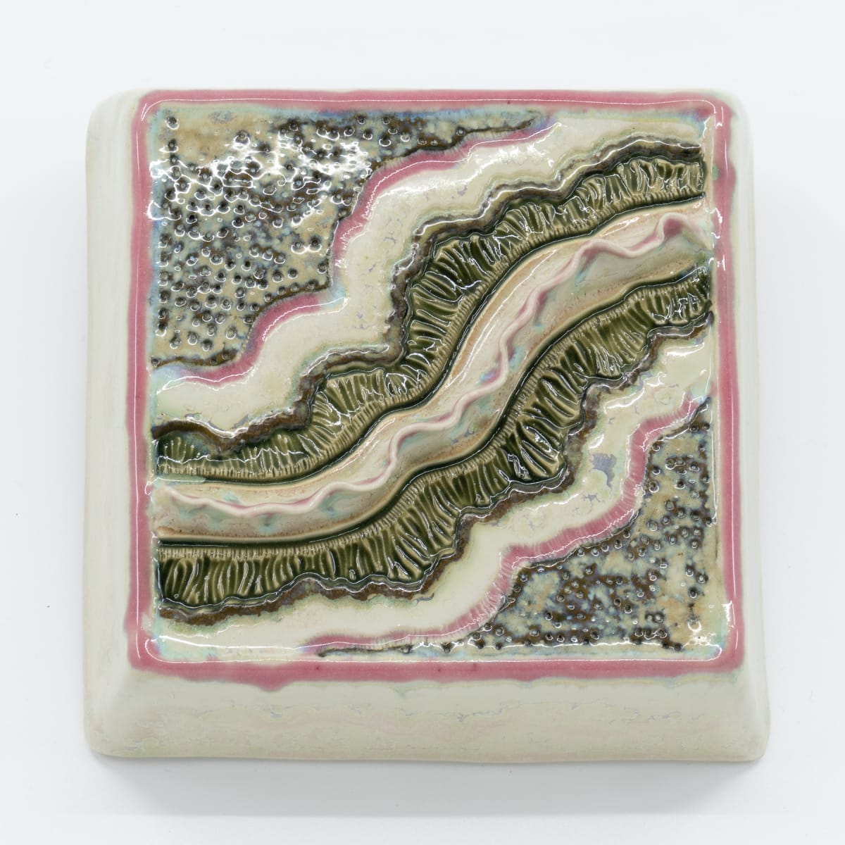 Square Wall Hanging - Ripple by Sandy Miller 