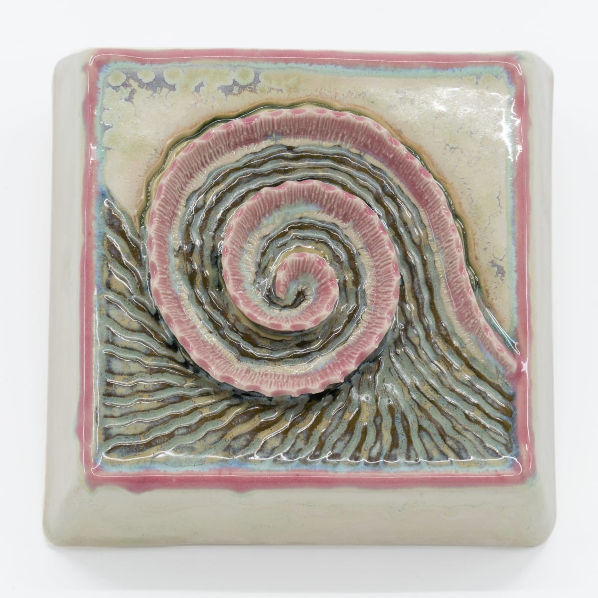 Square Wall Hanging - Swirling by Sandy Miller 