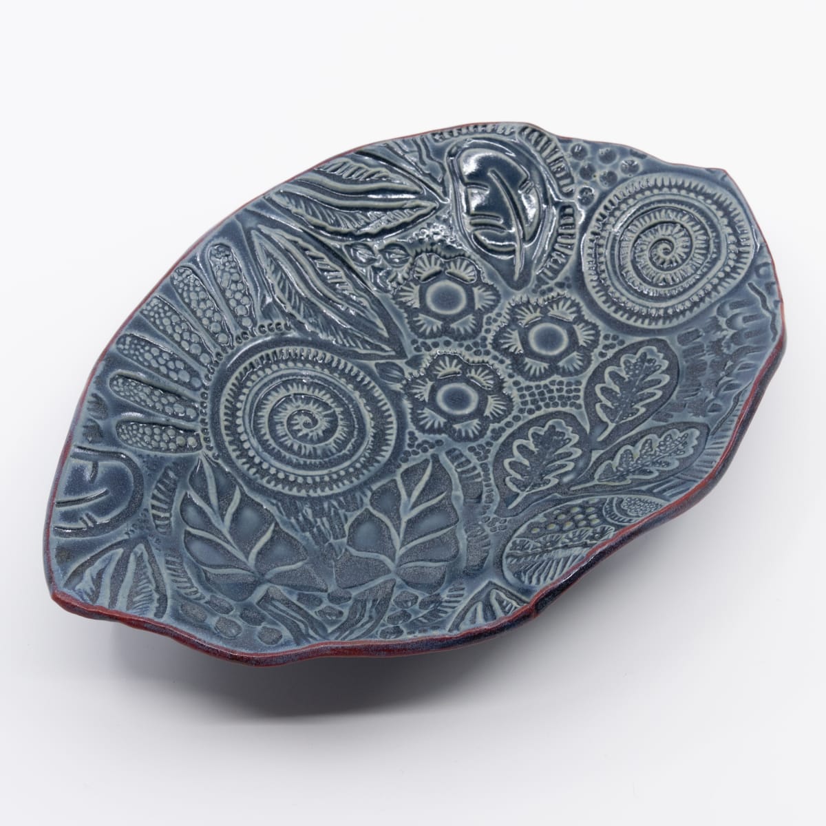 Leaf Design Bowl by Sandy Miller 