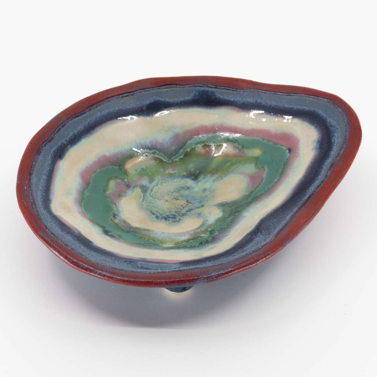 23130  - Small Pear-Shaped Dish by Sandy Miller 