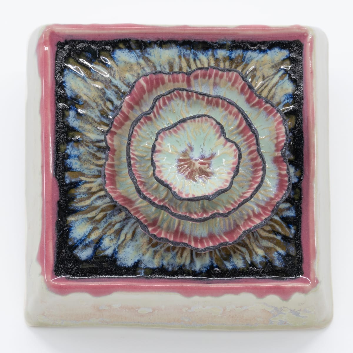 Square Wall Hanging - Lily Pads by Sandy Miller 