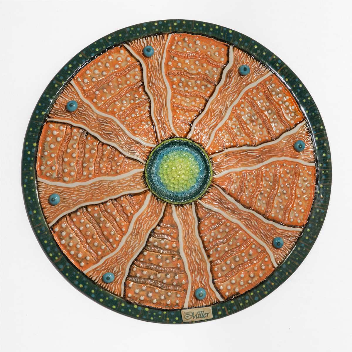 25026 Round Disc Wall Sculpture by Sandy Miller 