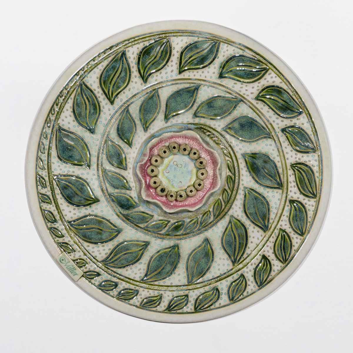 25048 - Spiraling Leaves (Disc Wall Art) by Sandy Miller, Image 4.