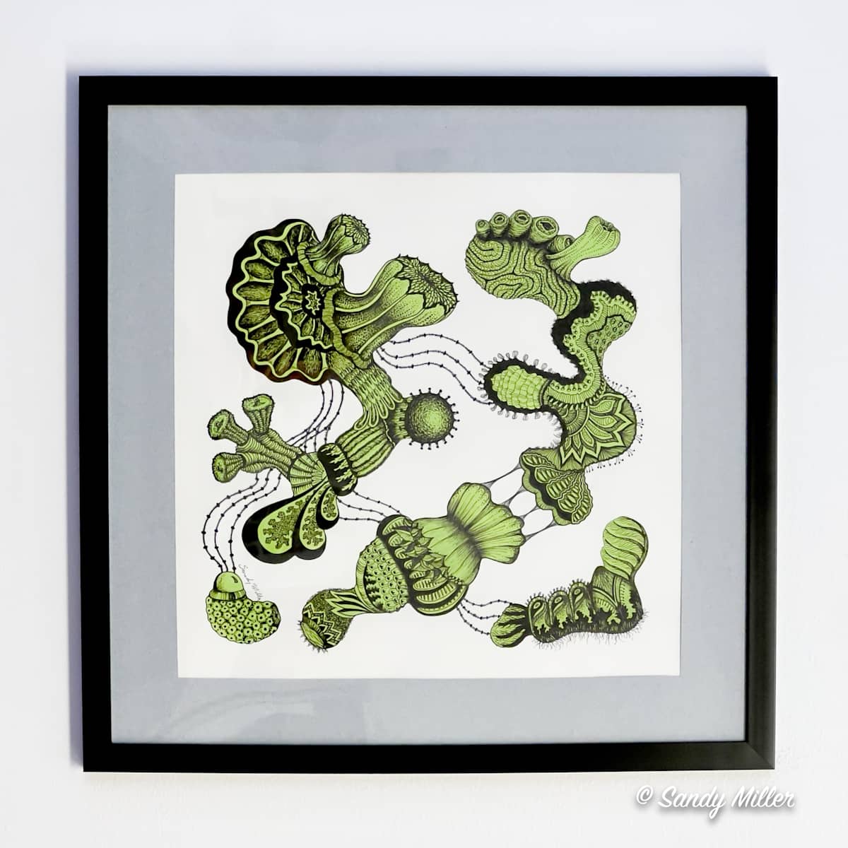 24007 - Lime Freeform 1 by Sandy Miller, Image 1.