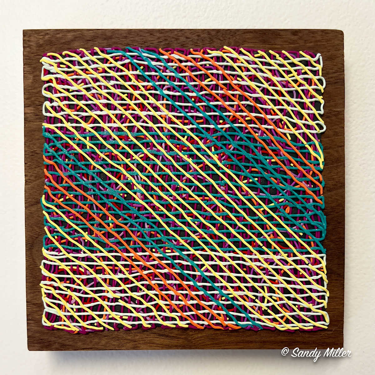 Loose Weave - Polymer Clay Wall Art by Sandy Miller 