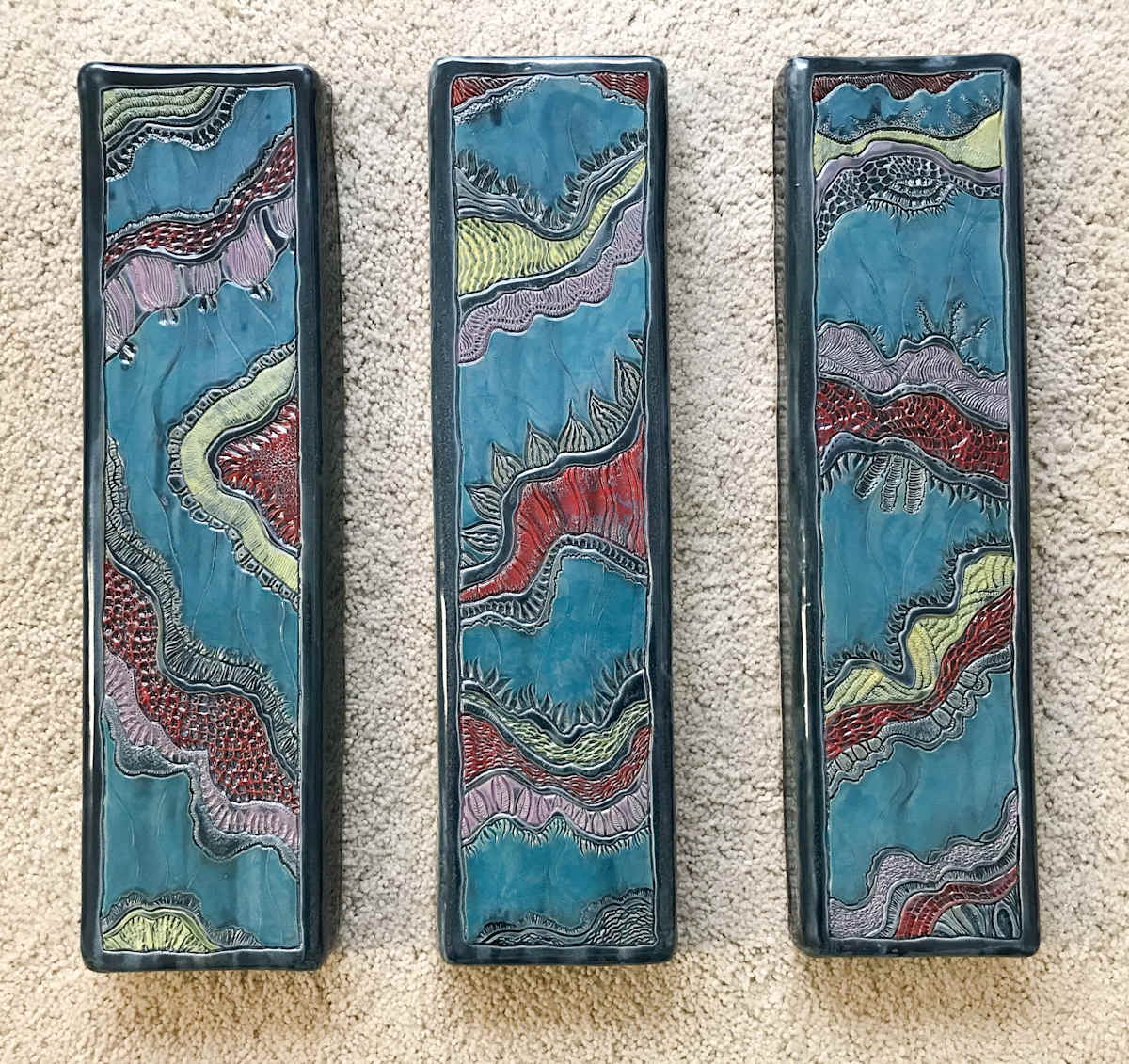 18039 - Triptych Wall Art by Sandy Miller, Image 2.
