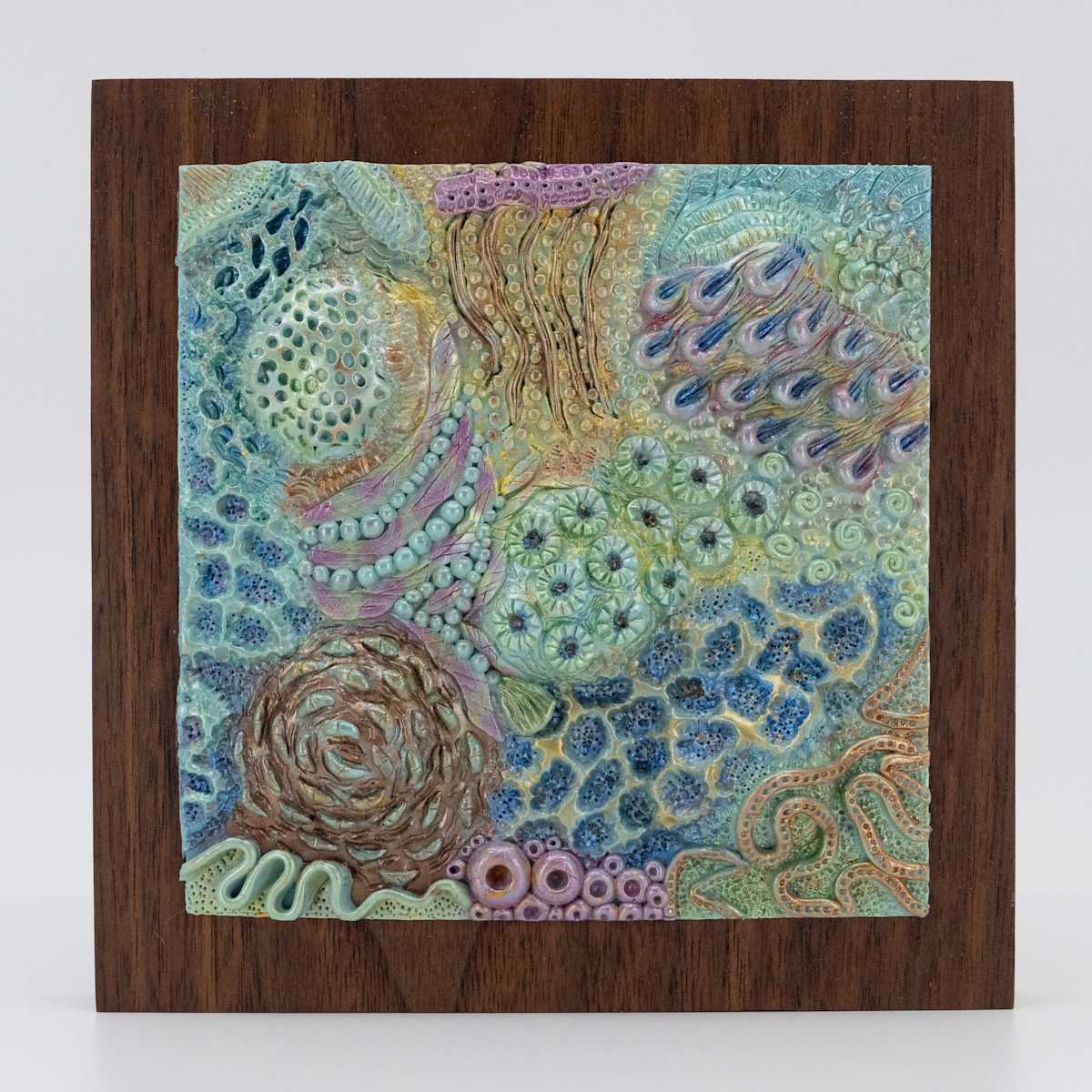 25002  Ocean Cocktail - Polymer Clay Wall Art by Sandy Miller 