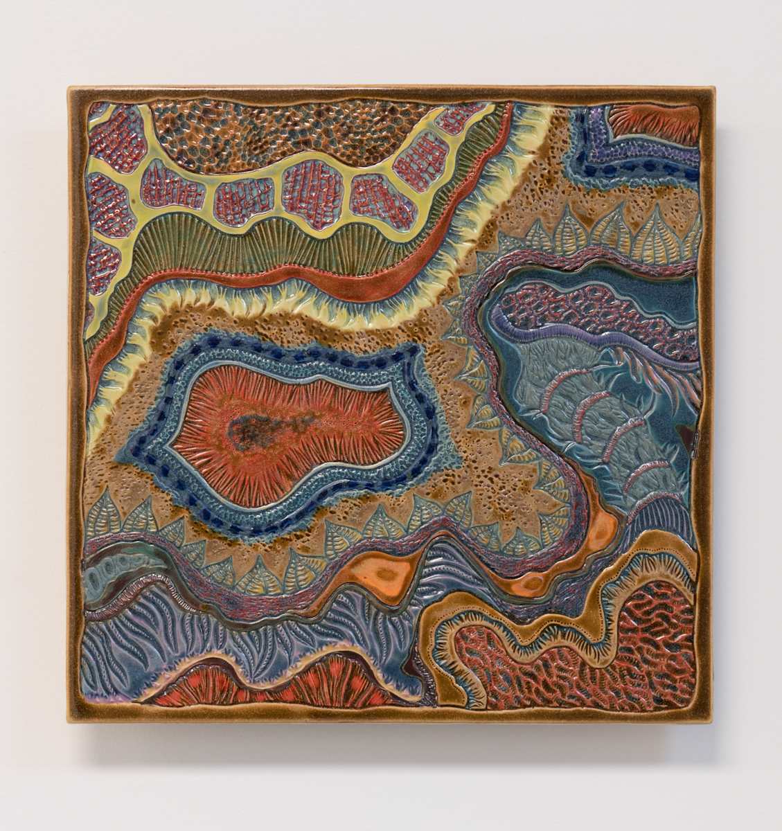 Large Decorative Wall Tile by Sandy Miller, Image 1.