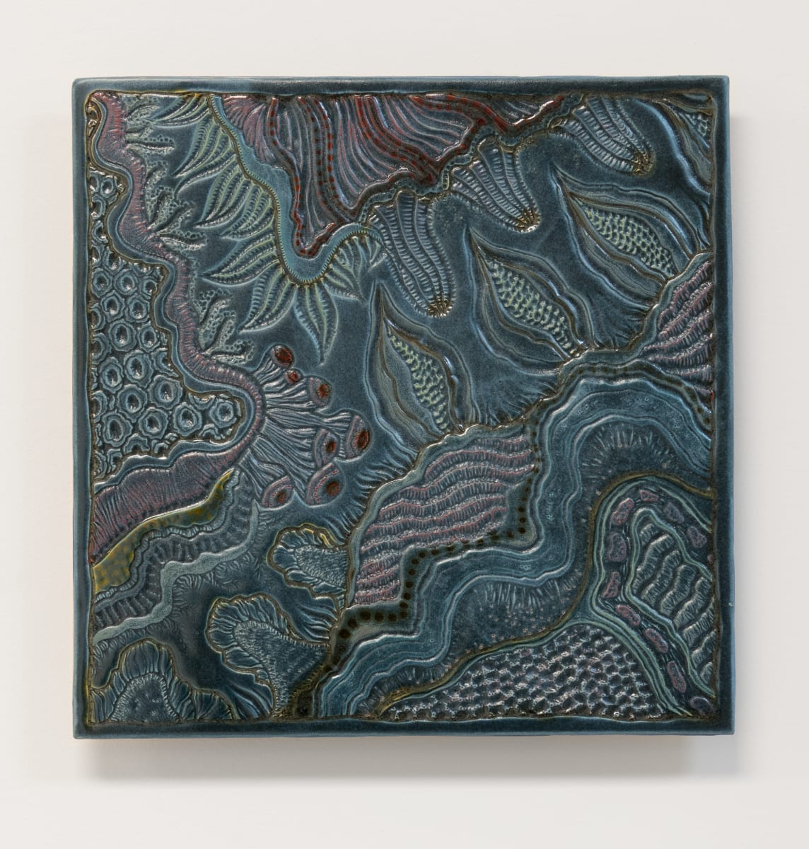 Large Decorative Wall Tile by Sandy Miller 