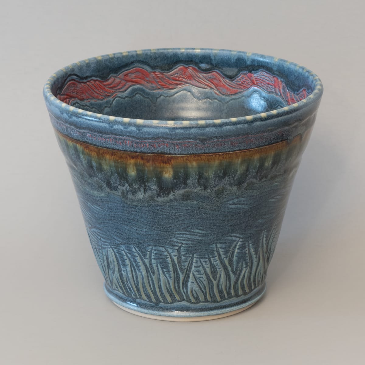 Blue Pot by Sandy Miller, Image 1.