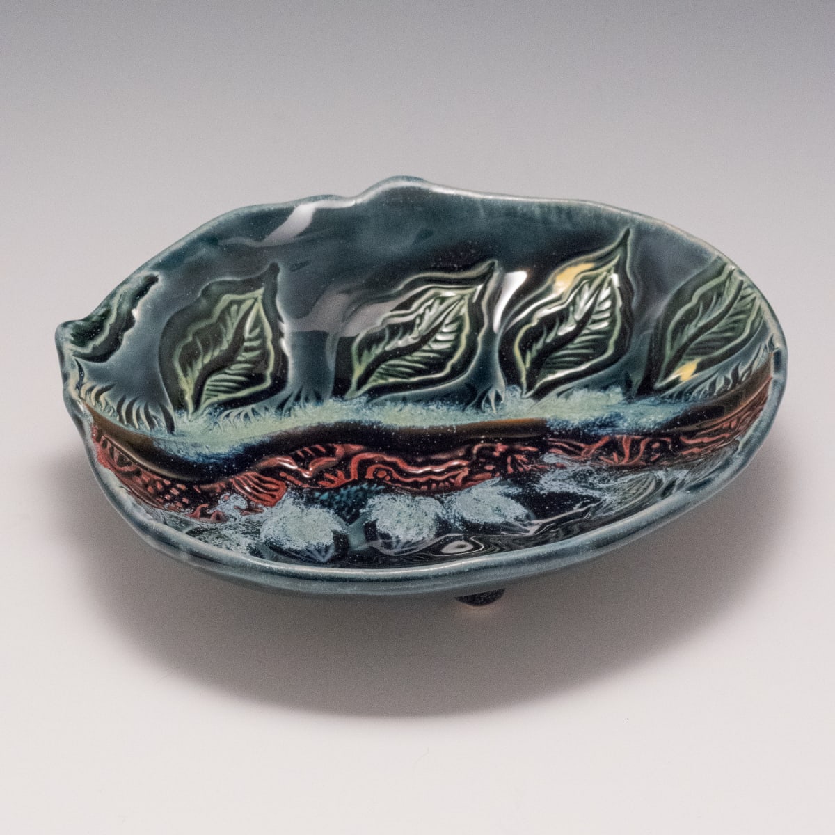 Tri-footed Soap or Candy Dish 