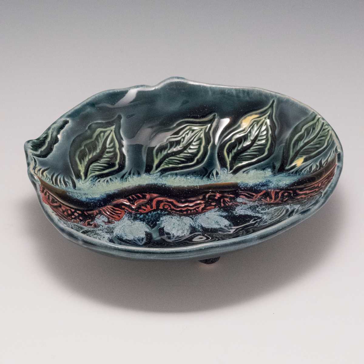 Tri-footed Soap or Candy Dish, Image 1.