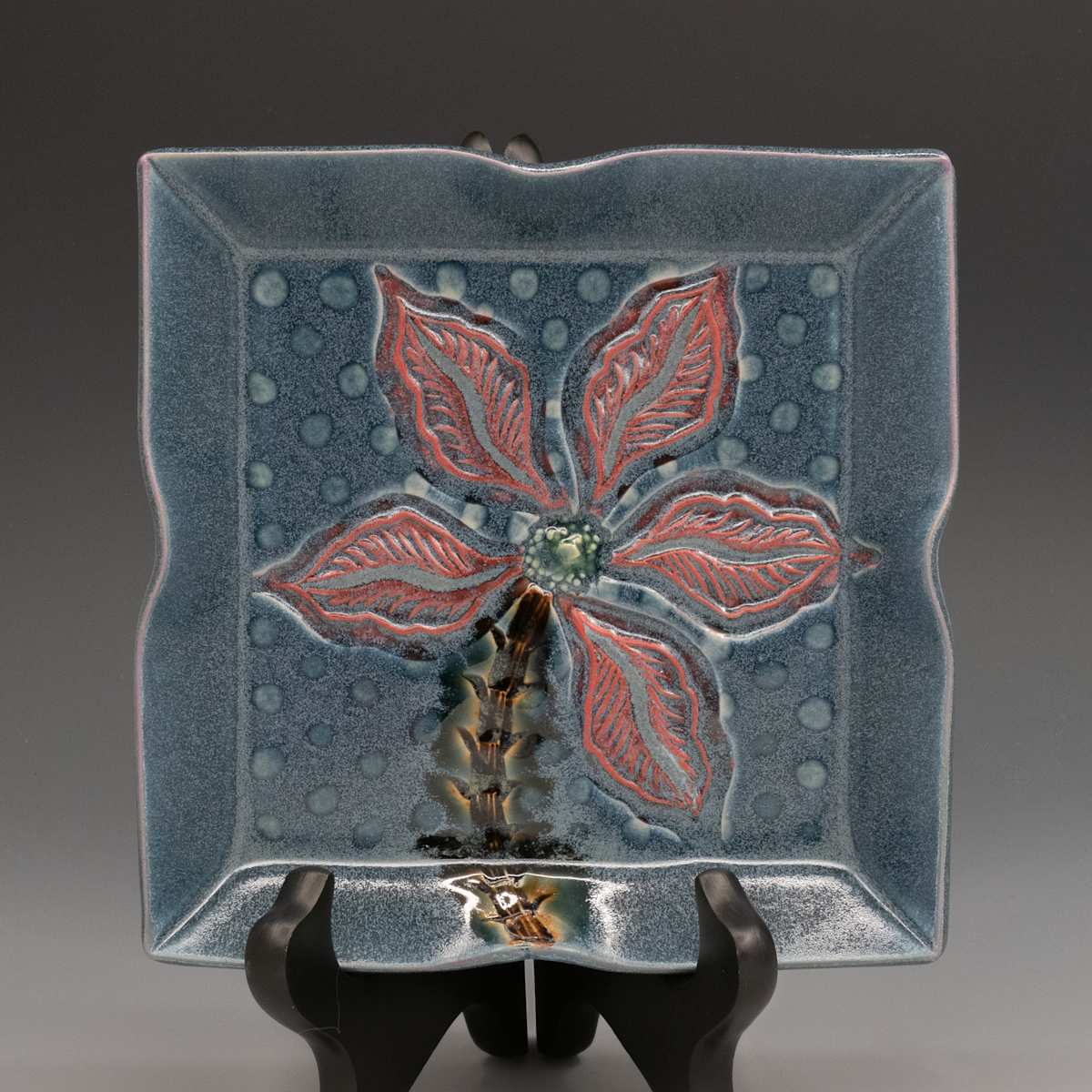 21050B - 6" Square Beveled Plate by Sandy Miller, Image 1.