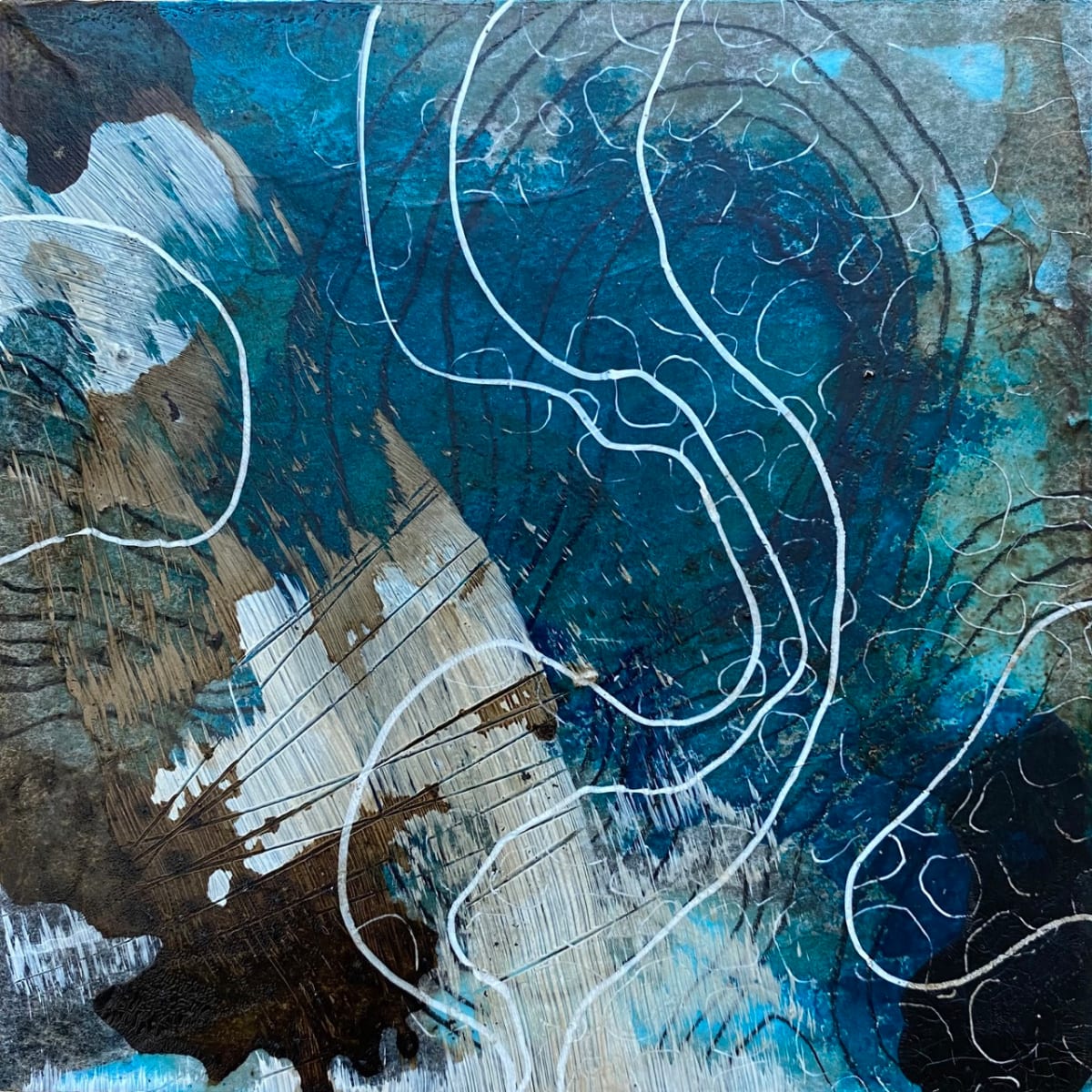 Little World Map #2 by Susan Snipes 