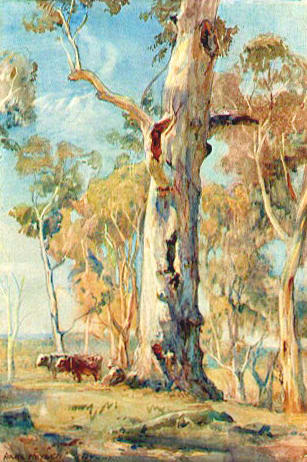 Golden Afternoon by Hans HEYSEN 