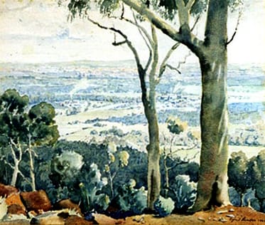 Perth from National Park by Cyril George LANDER 