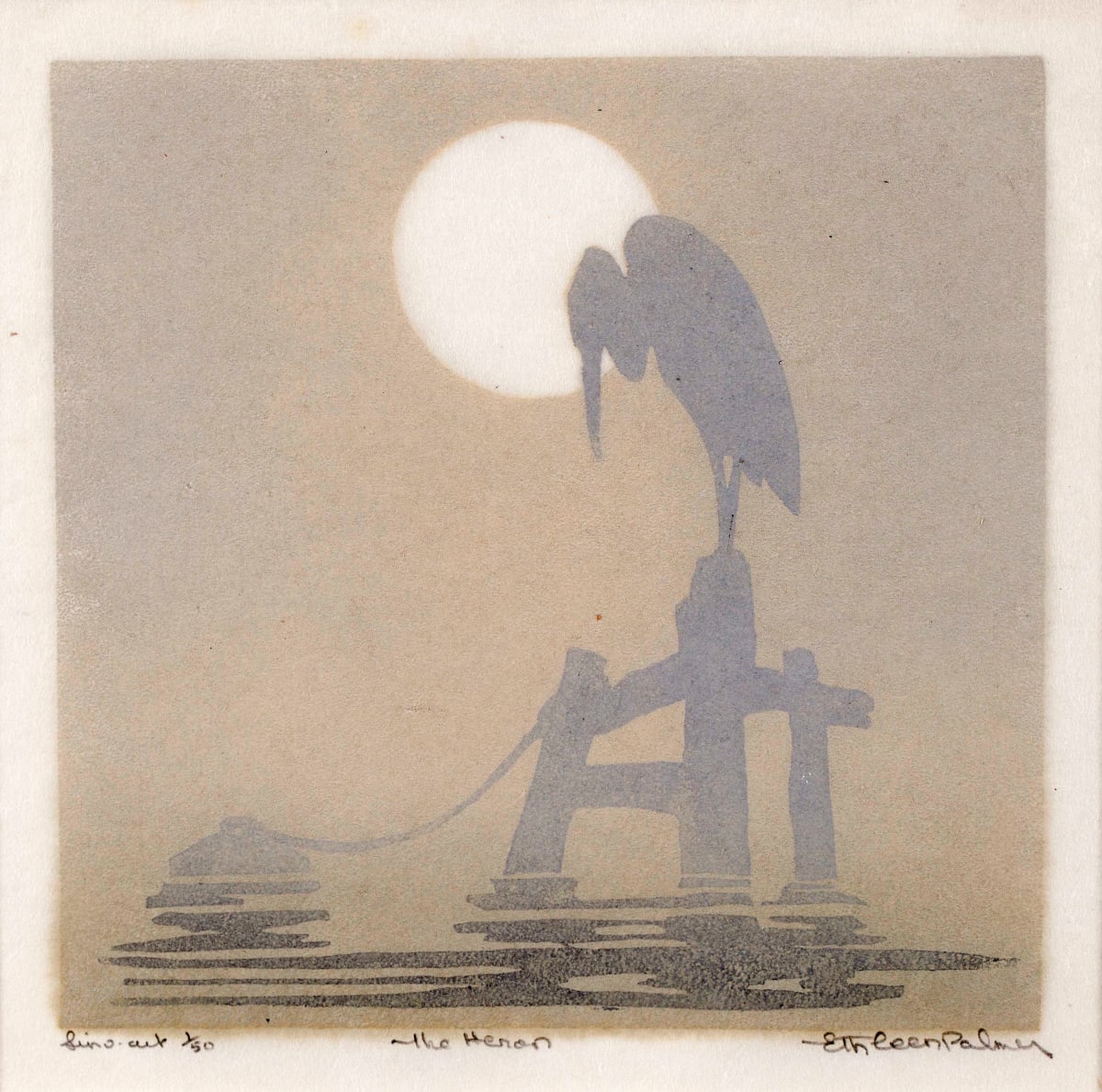 The Heron by Ethleen Mary PALMER 