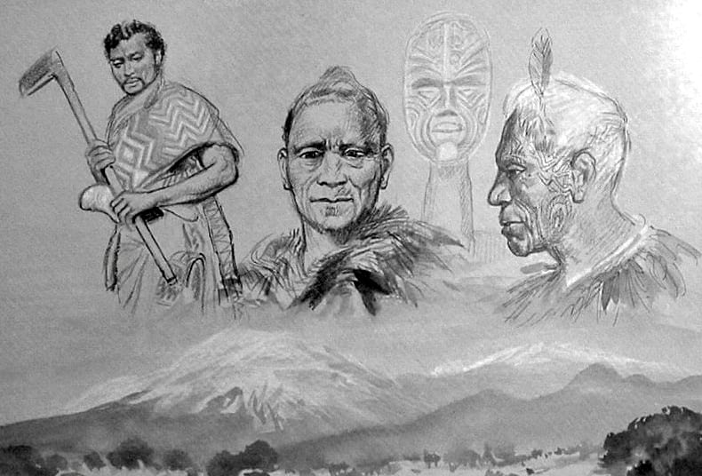 Untitled (Maoris) by Frank PASH 