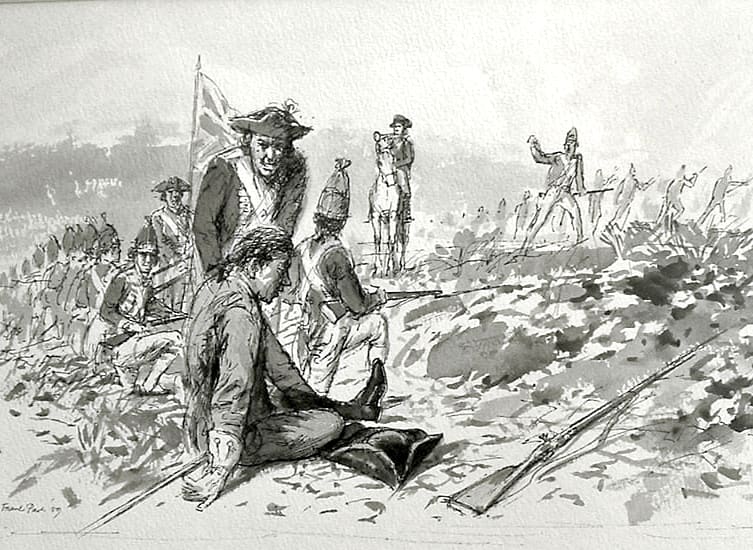 Victory at Quebec as Wolfe Lies Dying by Frank PASH 