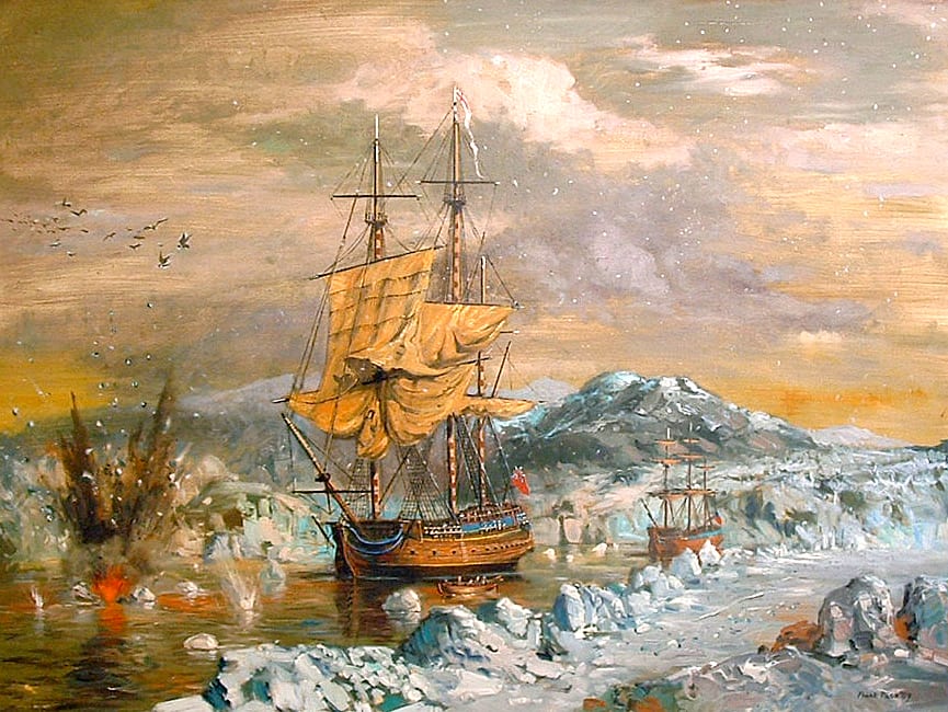 Blasting in the Antarctic by Frank PASH 