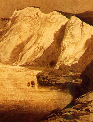 The Cliff by Henri Benedictus VAN RAALTE 