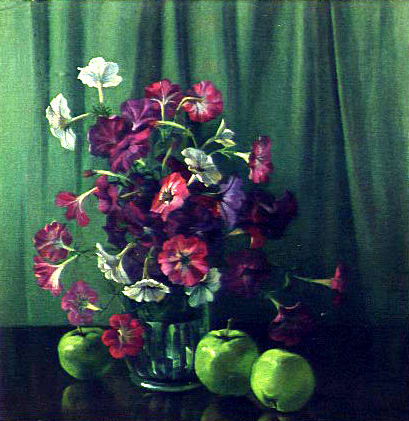 Petunias and Apples by Travis WEBBER 