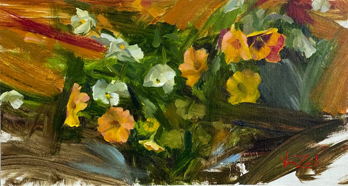 Pansies on the Back Patio Demo/Study 