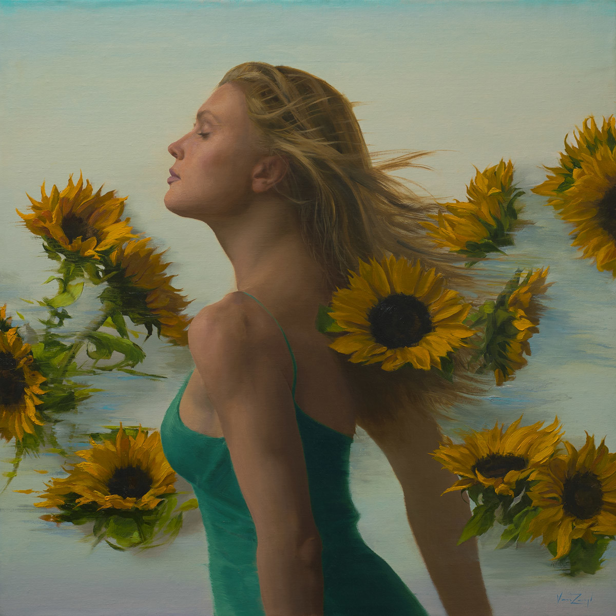 Sunlight On My Face - Framed by Michael Van Zeyl 