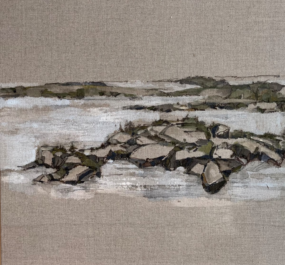 Pond, No.14  'VERSO' by BarbaraHouston ArtStudio  Image: Final VERSO painting