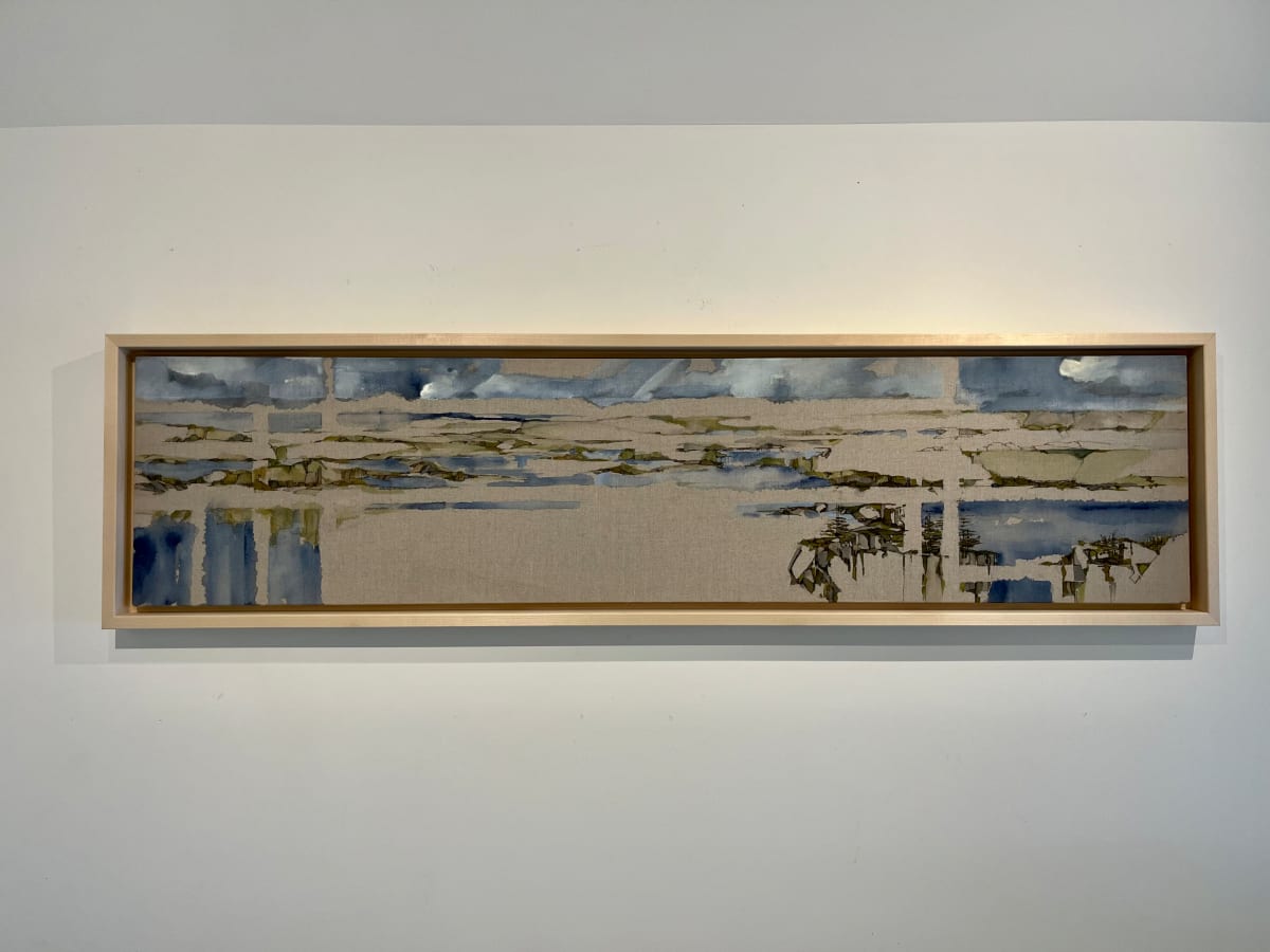Tom Brown's Pond No.09 by Barbara Houston  Image: Framed, solid floating frame, wide profile, 2.25" deep, clear wood