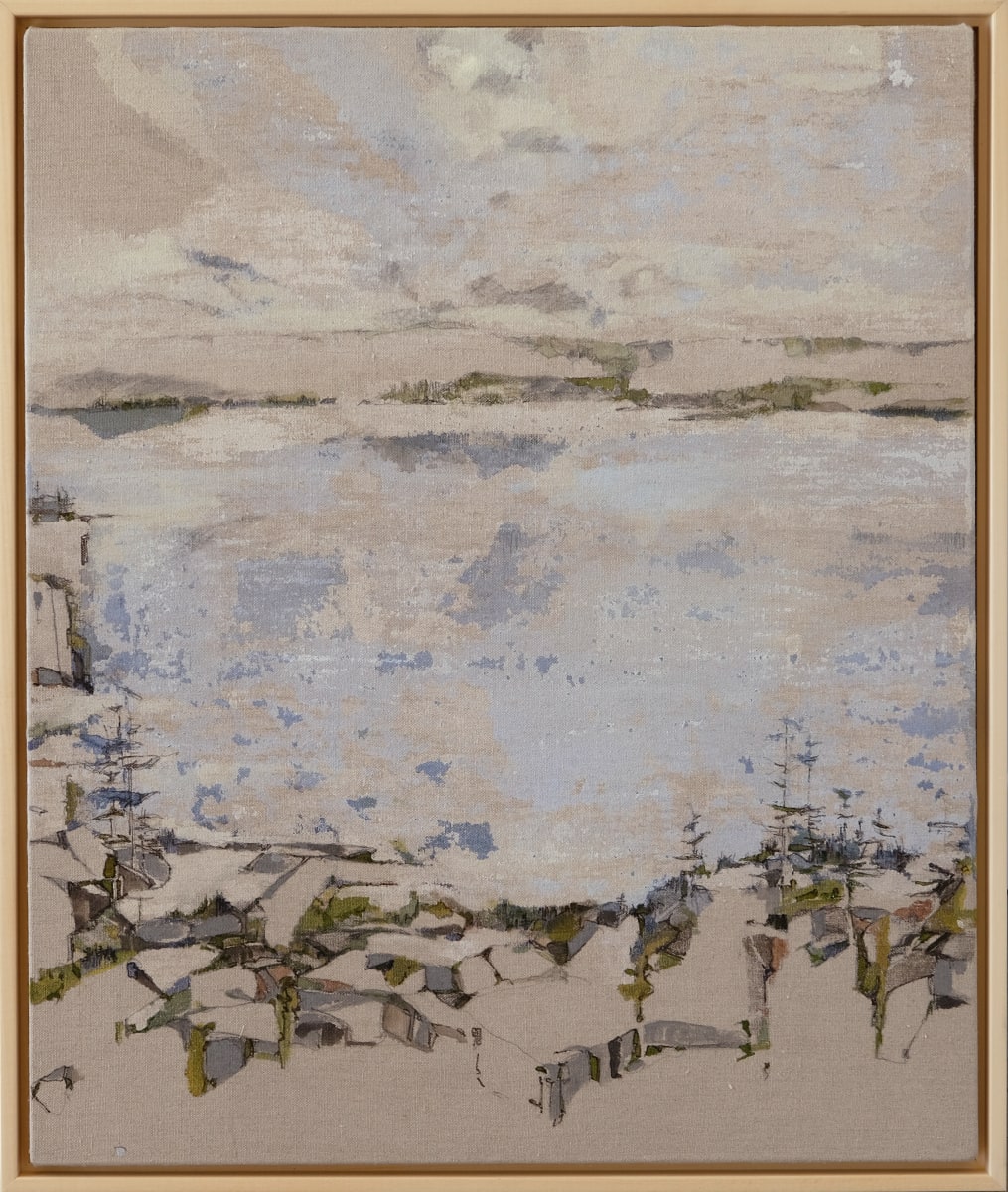 Tom Brown's Pond,  Panorama, 1 of 8 (VERSO) by Barbara Houston 