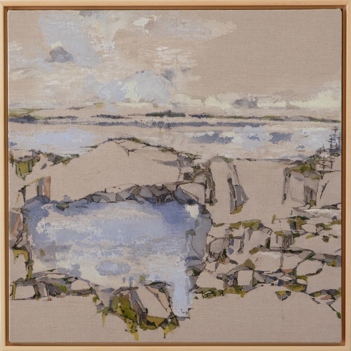 Tom Brown's Pond,  Panorama, 2 of 8 (VERSO) by Barbara Houston 