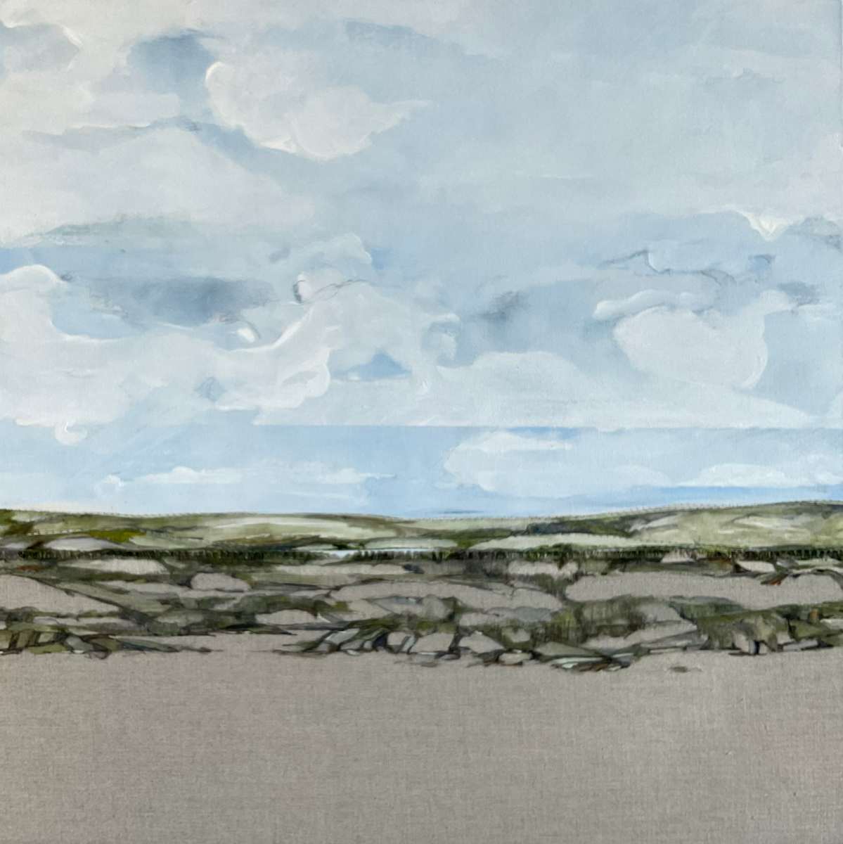 Pond. (Distant) by BarbaraHouston ArtStudio  Image: Pond. (Distant)