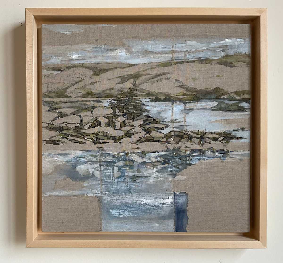 Pond. (VERSO) by BarbaraHouston ArtStudio  Image: Pond. VERSO. Framed. 