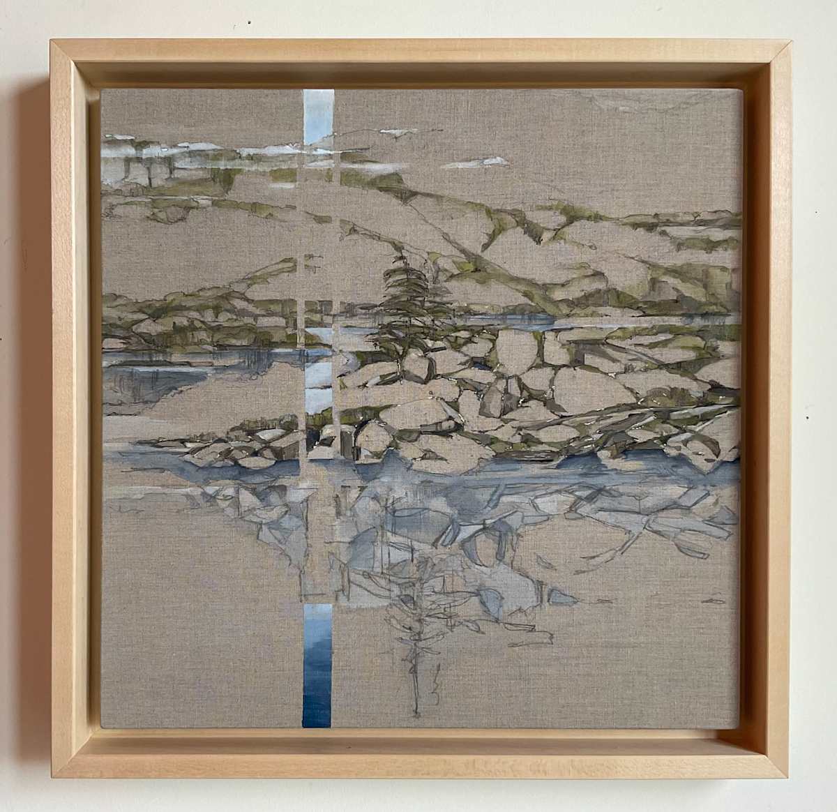 Pond. (Muse) by BarbaraHouston ArtStudio  Image: Pond. Muse. Framed.