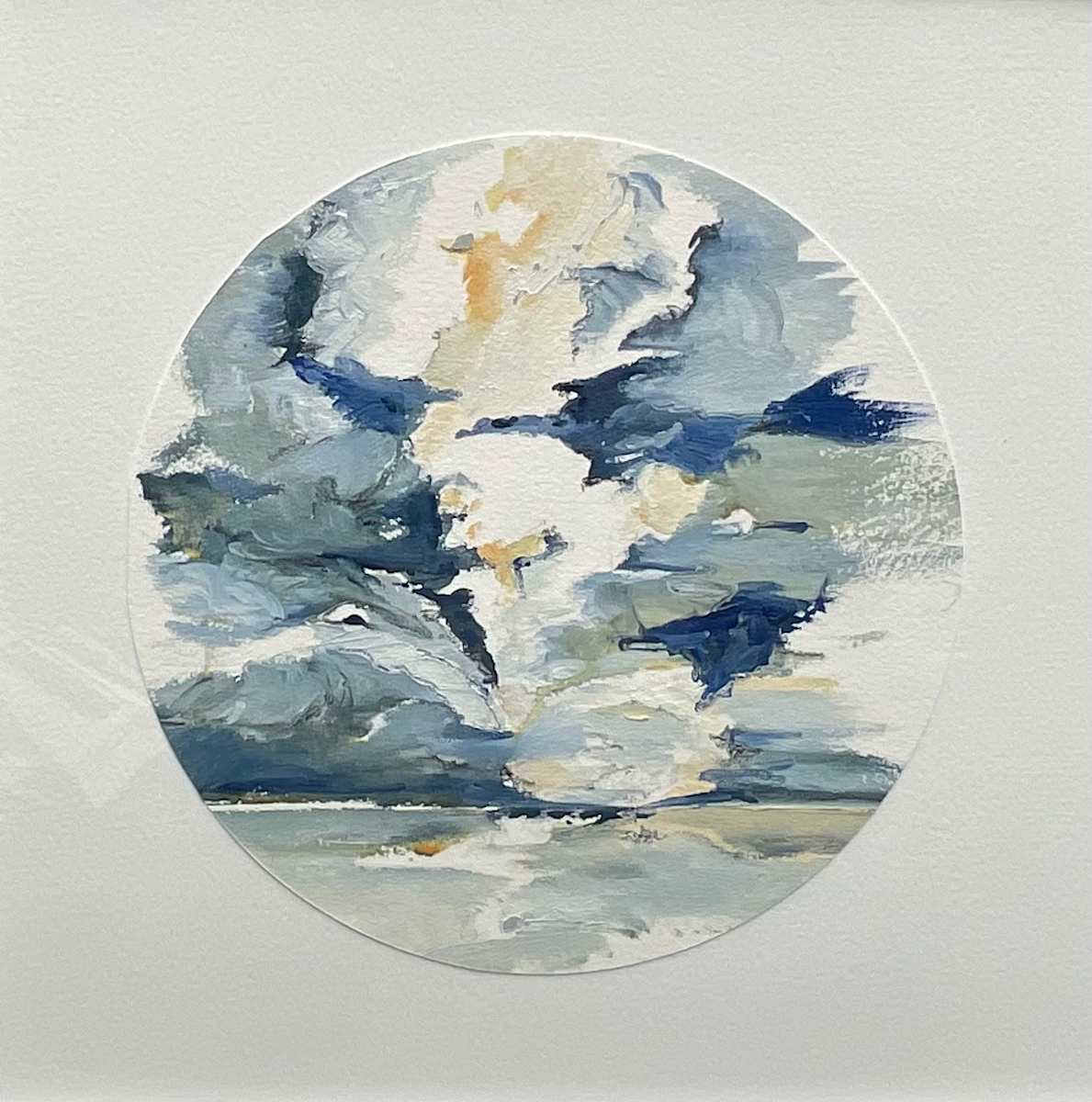 Cloud Study, No.8, framed by BarbaraHouston ArtStudio 
