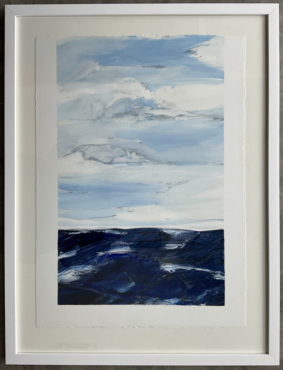 North Atlantic Series, No.15 (portrait) by BarbaraHouston ArtStudio  Image: framed, floated Arches on archival mat