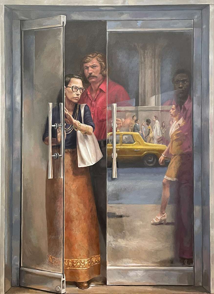 Gray Door (on loan from Sally Midgette Anderson) by Willard Midgette (RAiR 1970-71), Image 1.
