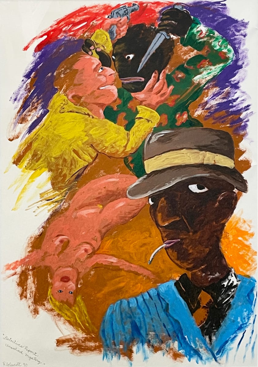 Detectives Report: Unsolved Mystery by Robert Colescott (RAiR 1987) 