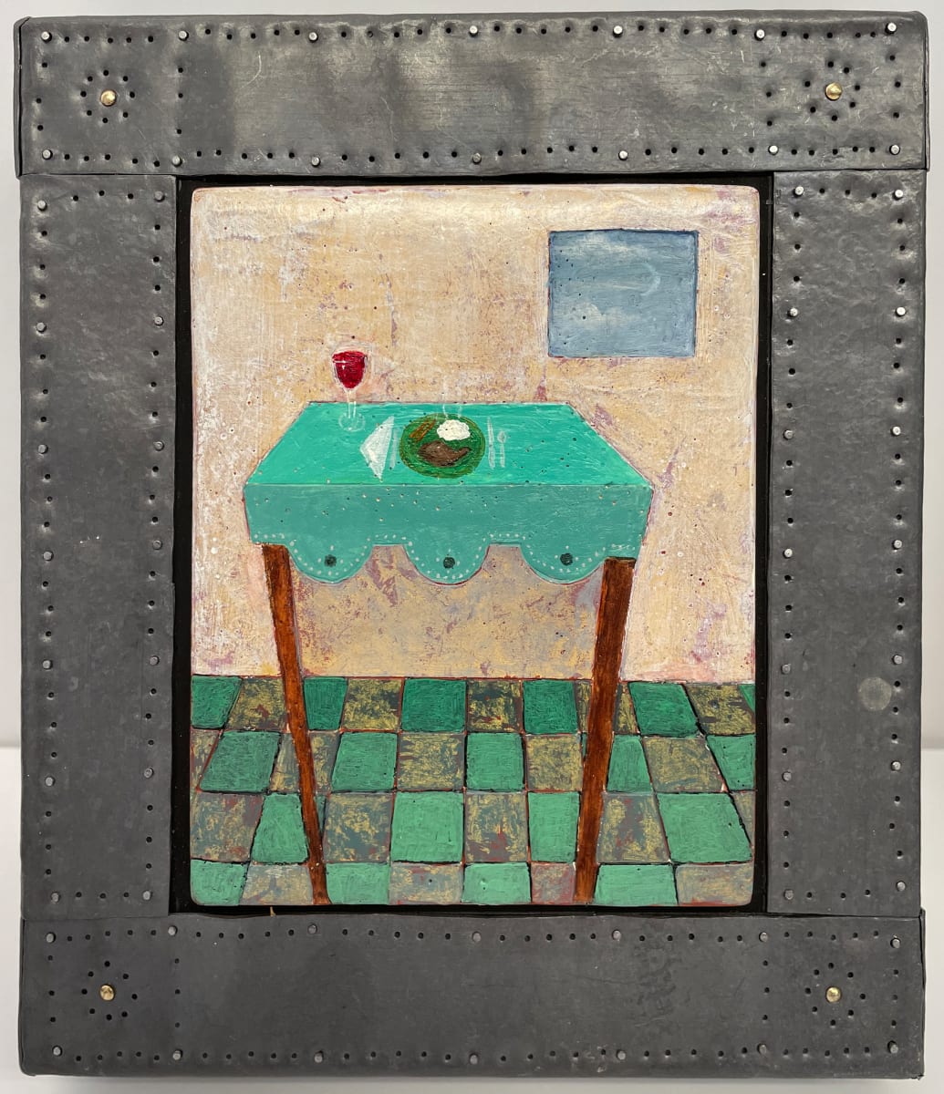 Pork Chop, Mashed Potatoes and Green Beans by Susan Marie Dopp (RAiR 1988-89) 