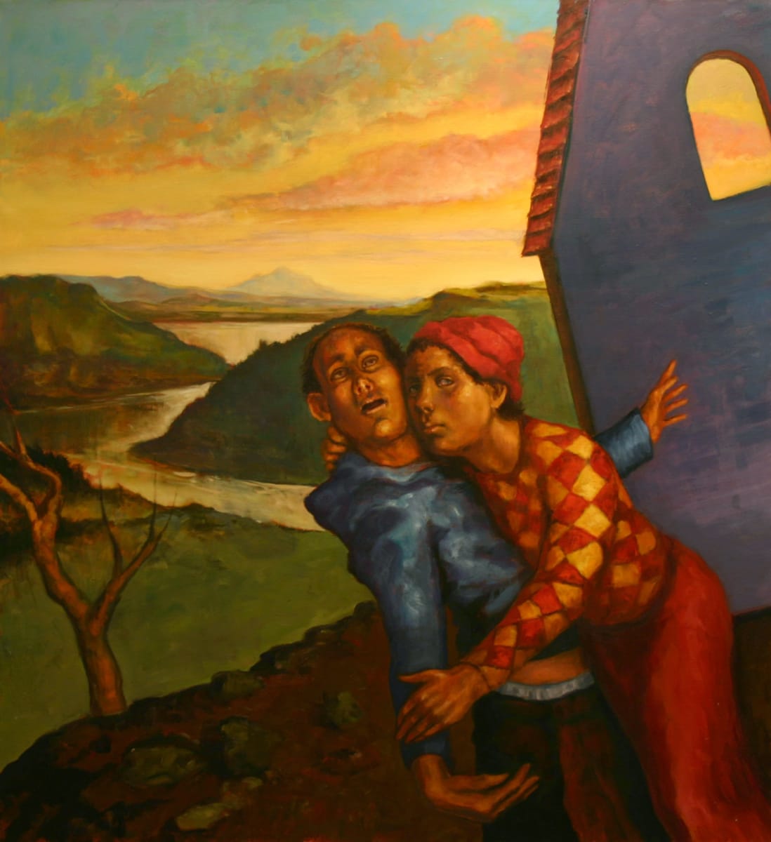 Siblings at Sunset by Robert Jessup (RAiR 1980-81), Image 1.