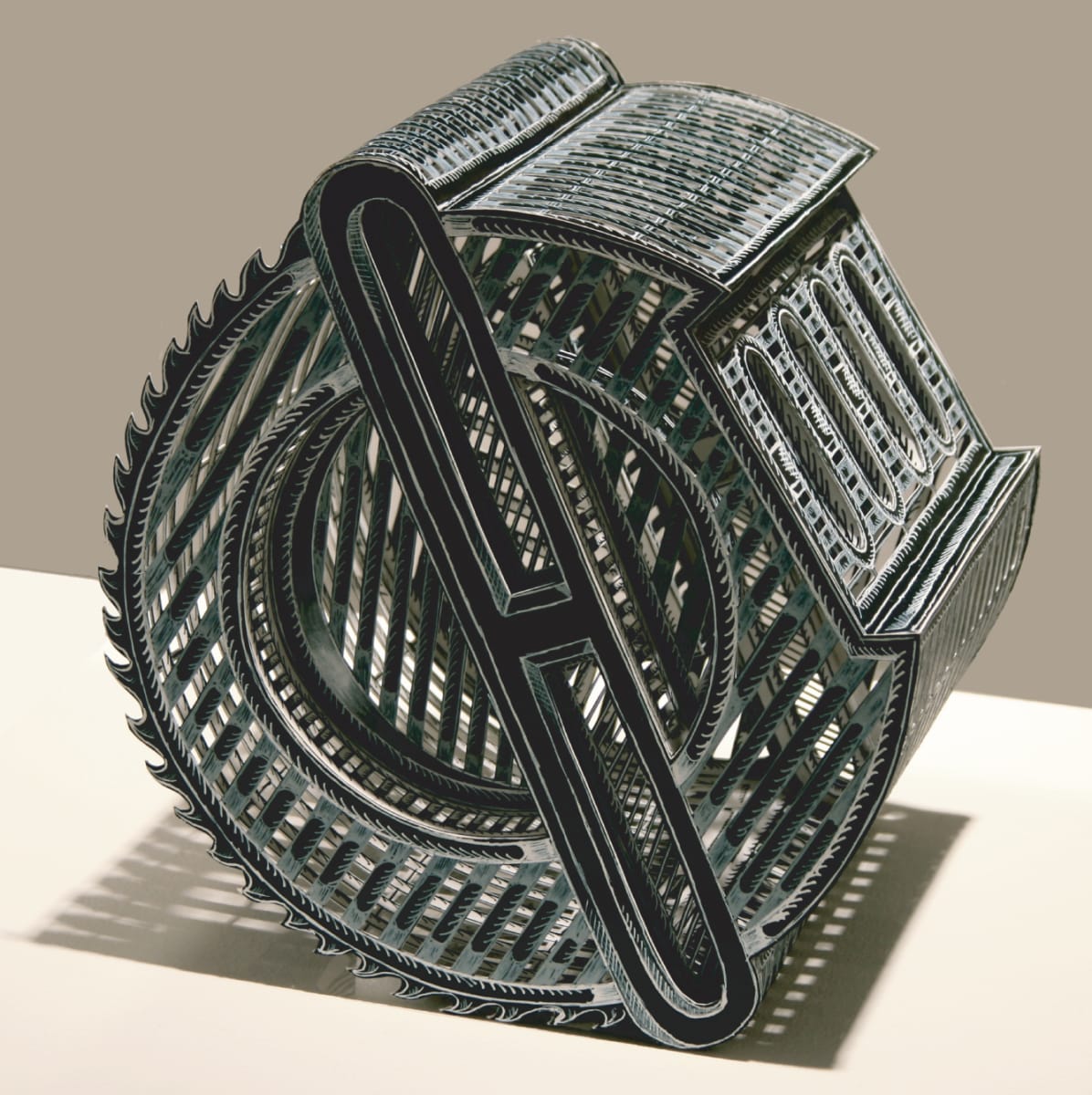 Black and White Construction by Jane South (RAiR 1998), Image 1.