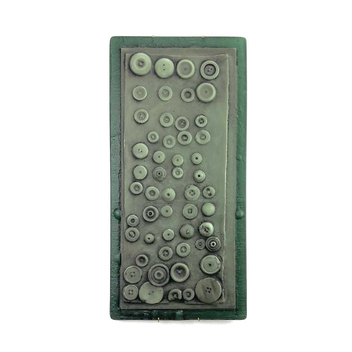 Button Card IIII, celedon by Susan Madacsi 