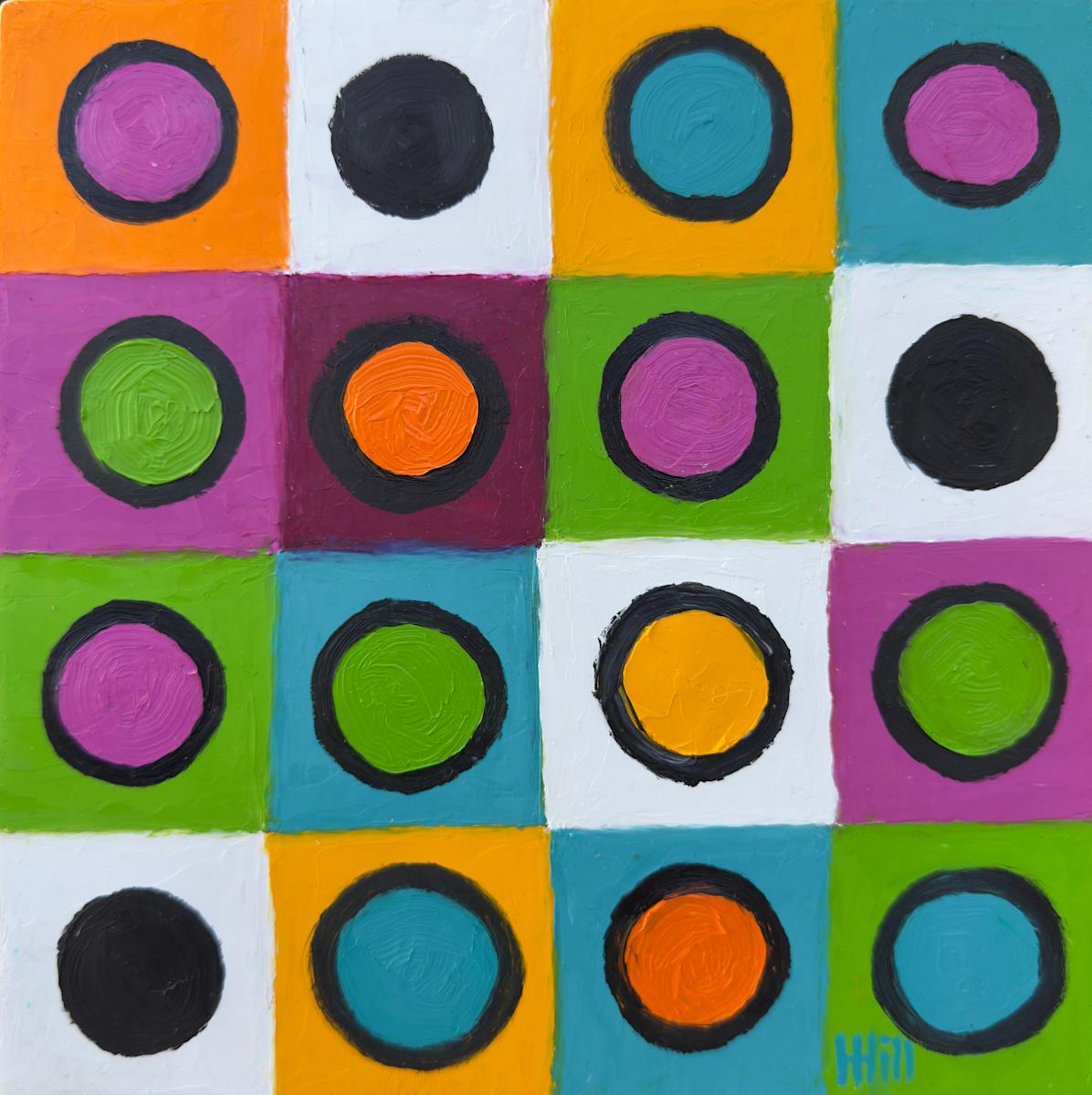 Double Circles and Squares by Harriet Hill 