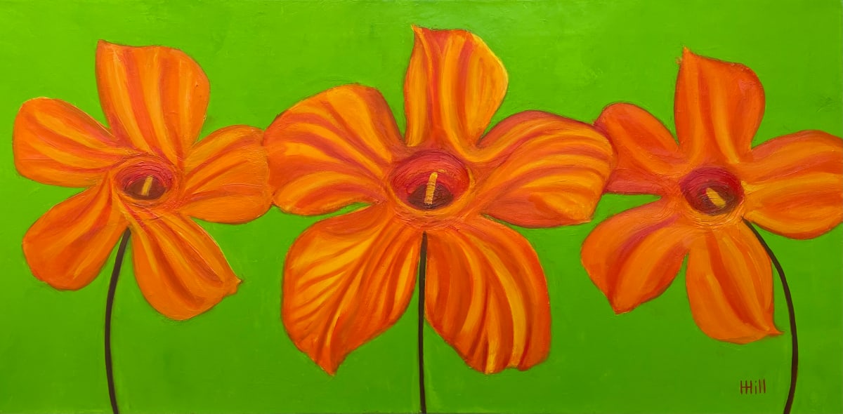 Swirly Flowers by Harriet Hill, Image 2.